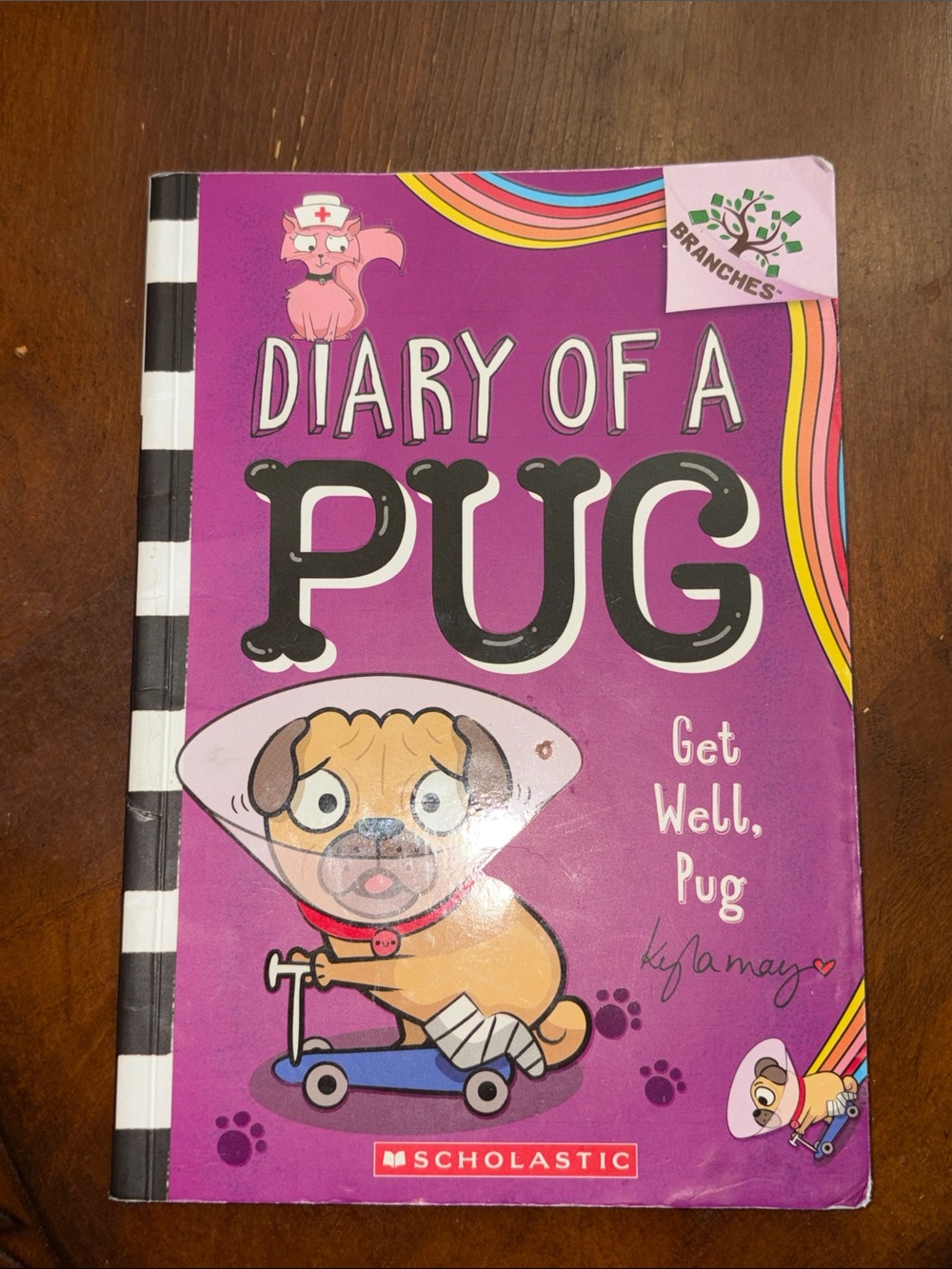 Scholastic Purple "Diary of a Pug" Hardcover Notebook